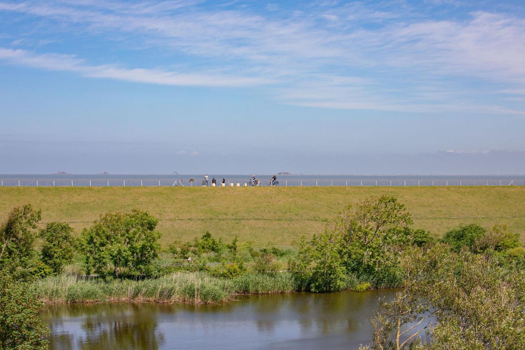 Apartment N14 Direkt Am Nordseedeich Mit Blick Auf Den See Nordstrand Zewnętrze zdjęcie